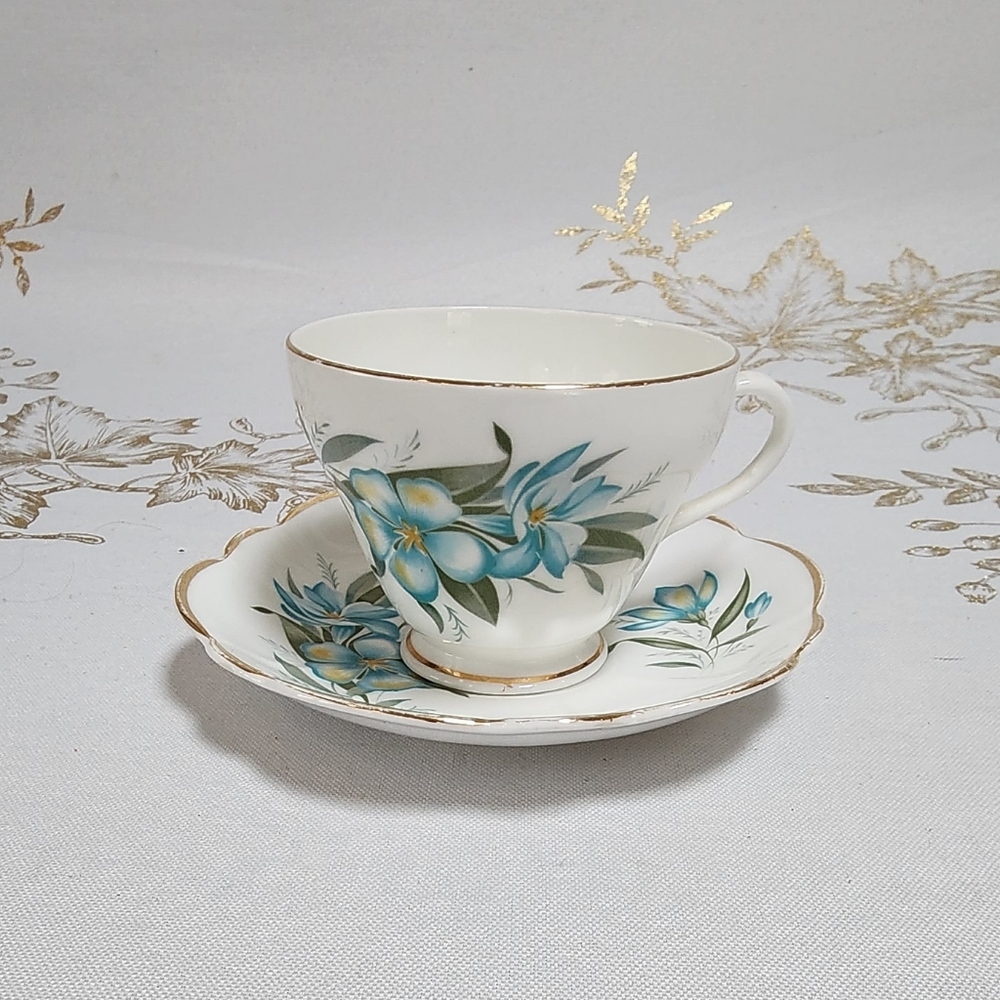 Vintage Hamilton Fine Bone China Teacup & Regency Fine Bone China Saucer